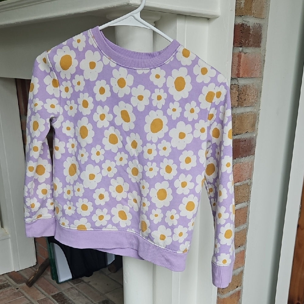 Cat & Jack Purple Flower Sweatshirt